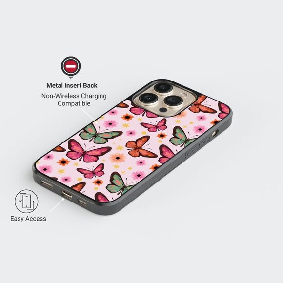 Butterfly Phone Case iPhone 16 Pro, 15 Pro, 14, Samsung Galaxy S25 Google Pixel - Picture 7 of 7